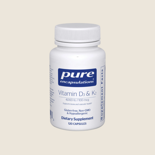 Vitamin D3 & K2 60 count